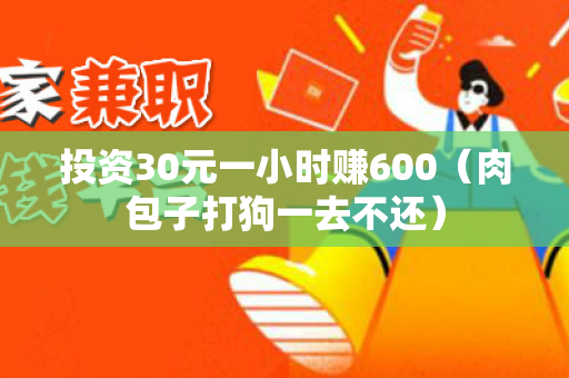 投资30元一小时赚600（肉包子打狗一去不还）