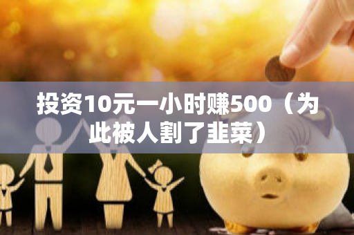 投资10元一小时赚500（为此被人割了韭菜）-第1张图片