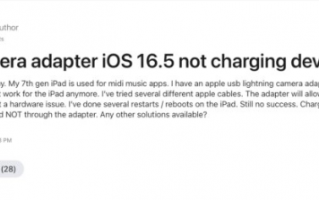 有转接需求先别更新！iOS 16.5 无法使用Lightning 转USB 转接器