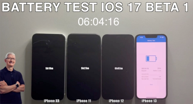 iOS 17 Beta 版续航力测试，想尝鲜的人不用担心电量狂喷了-第3张图片