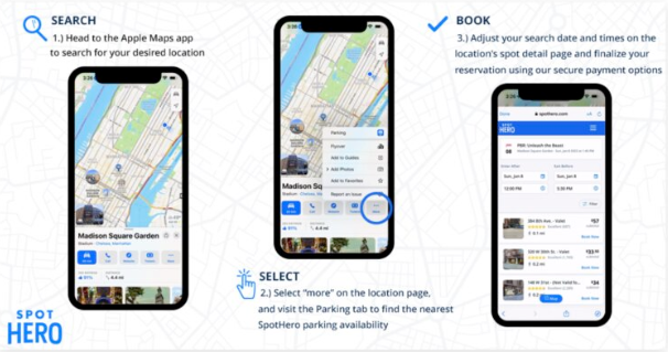 用Apple Maps 就可以带你去停车场还能帮你预约车位-第1张图片