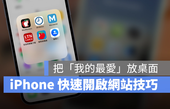 2 种iPhone 快速存取网页技巧：把网站做成App icon-第1张图片