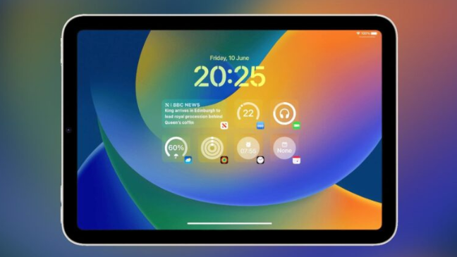 iPadOS 17 锁定画面将增加6 项特色，与iPhone 一样可以客制化-第1张图片
