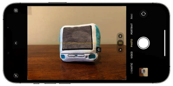 苹果 iOS 17 相机新增“水平”辅助线功能，帮用户调整角度-第3张图片