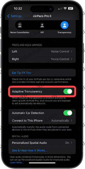 iOS 16.1 支持初代AirPods Pro 使用自适应通透模式？恐怕只是Bug-第2张图片