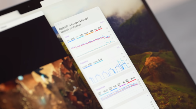 M3 MacBook Air 压力测试出现 114 度的超高温度，有明显的热节流状况-第3张图片